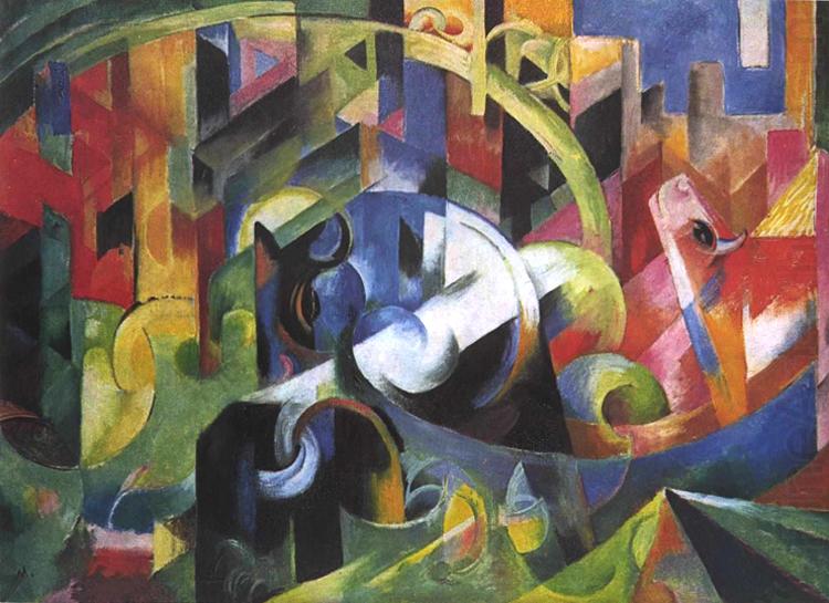 Painting with Cattle (mk34), Franz Marc